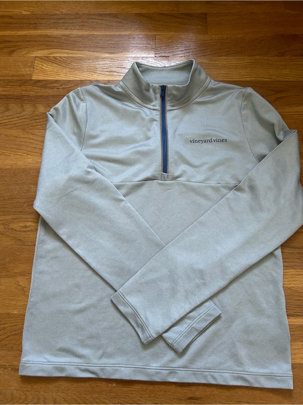 Vineyard Vines Light Gray Quarter-Zip Pullover